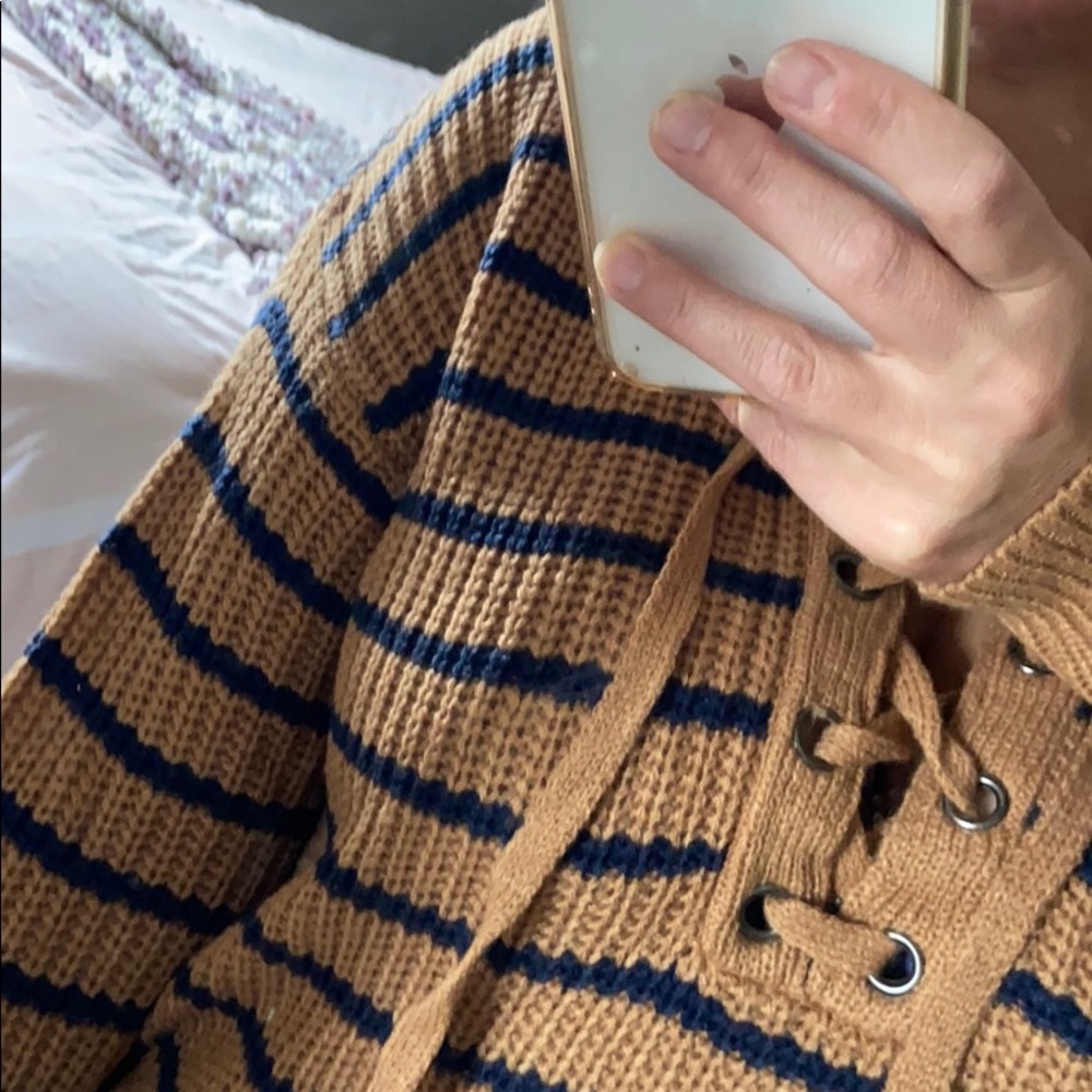 Stripe Dolman Sweater - Picture 3 of 7